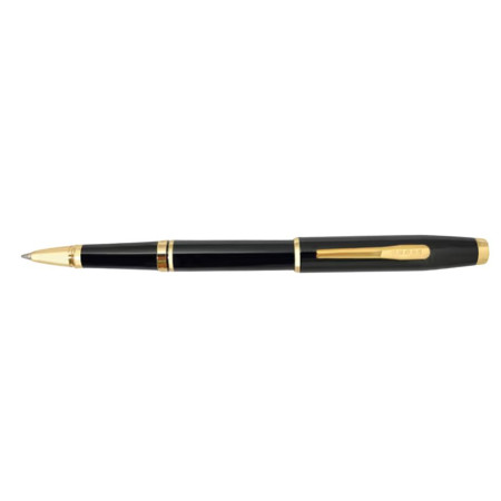 Cross Coventry Rollerball Pen - Black Lacquer Gold Trim